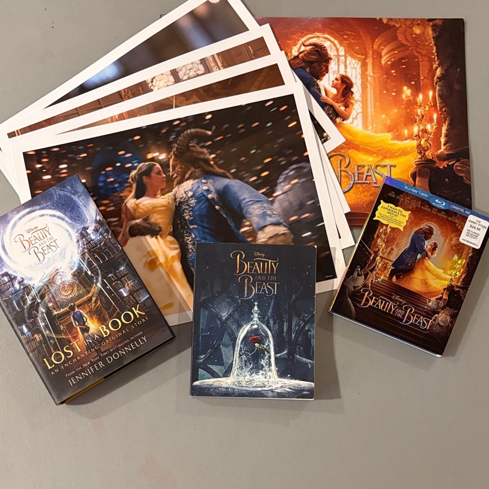 Disney’s  Beauty and the Beast Lithograph, Movie and Book Collection